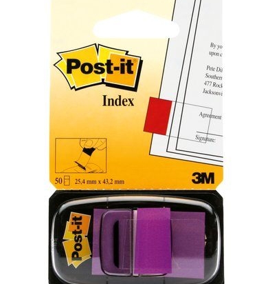 Post-it index repositionnable 3M Mauve