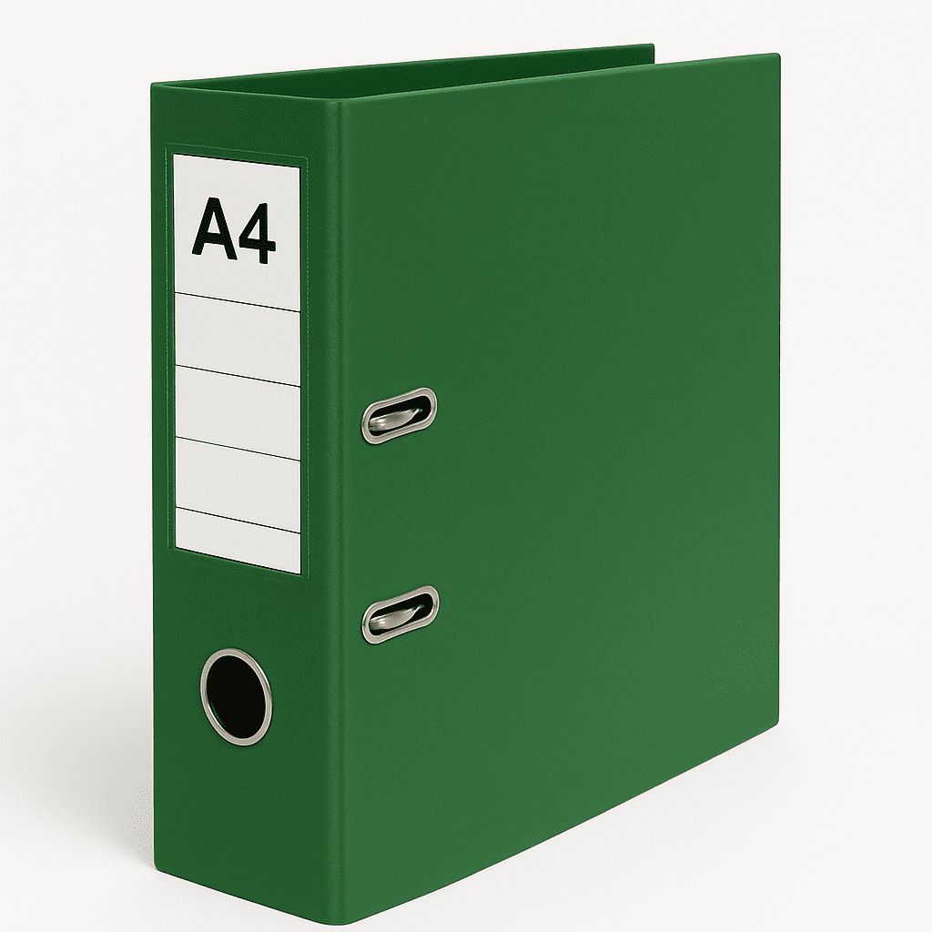 Classeur A4 dos 8 cm VERT