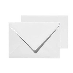Enveloppe blanche petit format 114 x 162mm