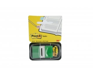 Post-it index repositionnable 3M Vert