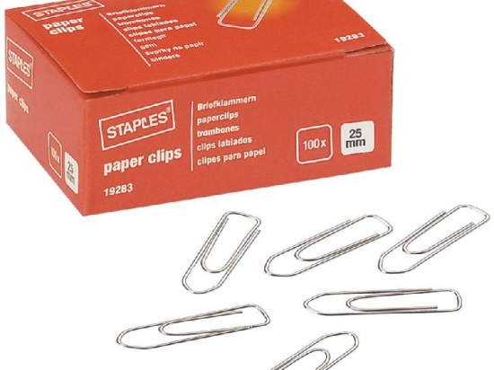 Trombones petit modèle (boîte de 1000)