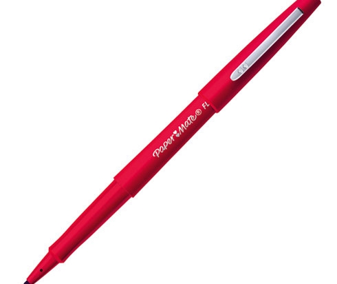 Stylo feutre pointe nylon 0,6 rouge